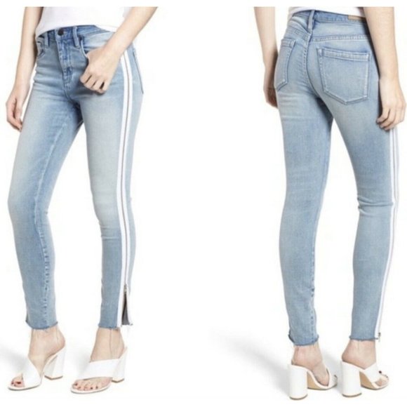 Blank NYC‎ The Great Jones Jeans in Slumlord Side Zip 25 Medium Wash $118 - Picture 3 of 12